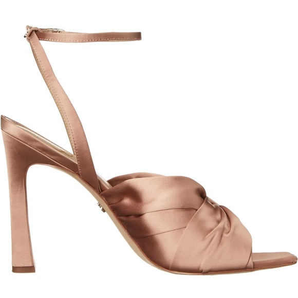 SAM EDELMAN Lavendar Metallic Stiletto Heel Sandals
(Soft Praline) - Picture 2 of 10